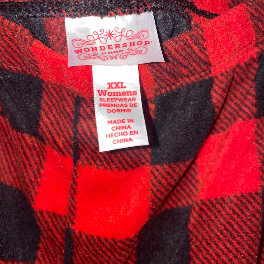NWOT Women's Buffalo Plaid Fleece Matching Family Pajama Pants Size XXL - Picture 6 of 10